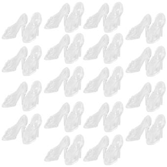 Decorating Water Crystal Shoe Toy Set with 60Pairs of Transparent Mini Shoes