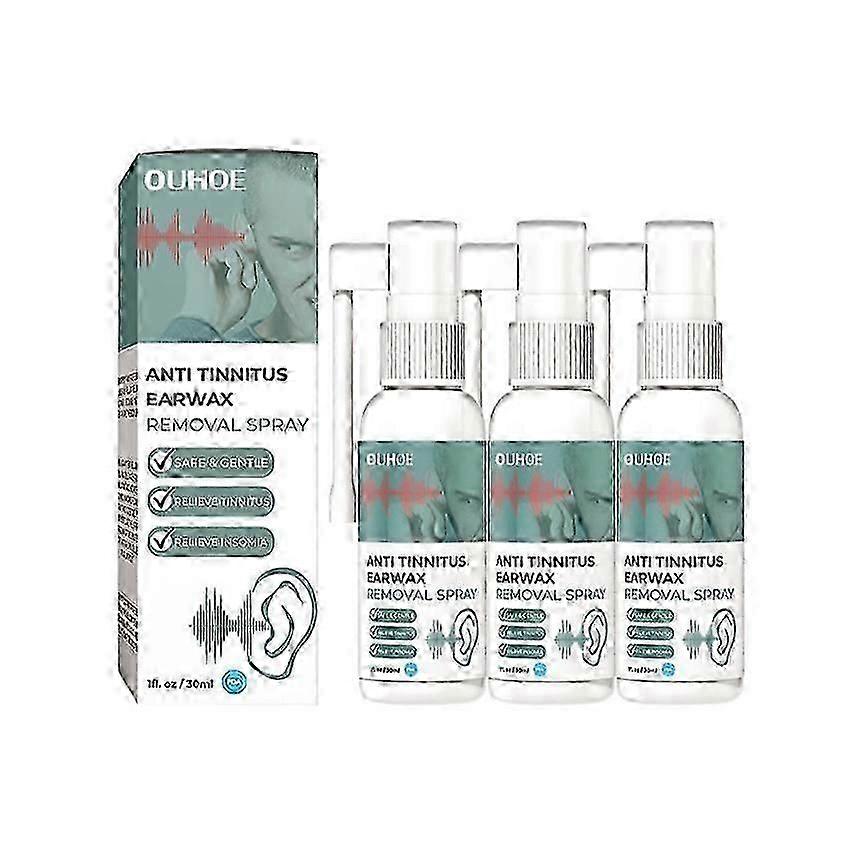 3x ear spray for cleaning earwax and improving ear health
