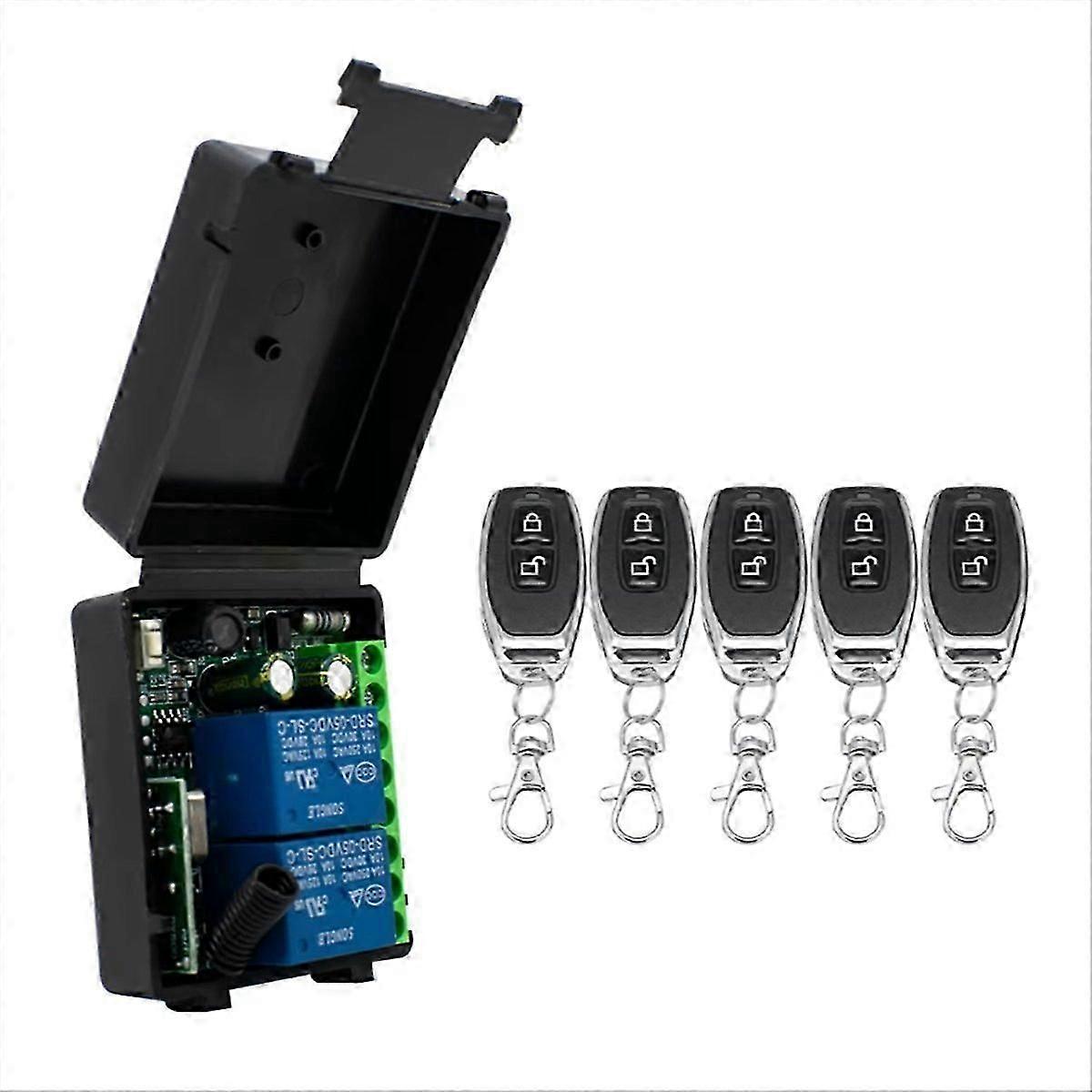 Wireless Remote Control Switch Relay 2 Channels Receiver Module