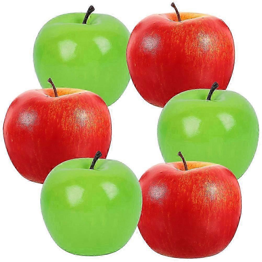 Simulation Fruits Models for Decor 6Pcs Foam Artificial Fruit Models