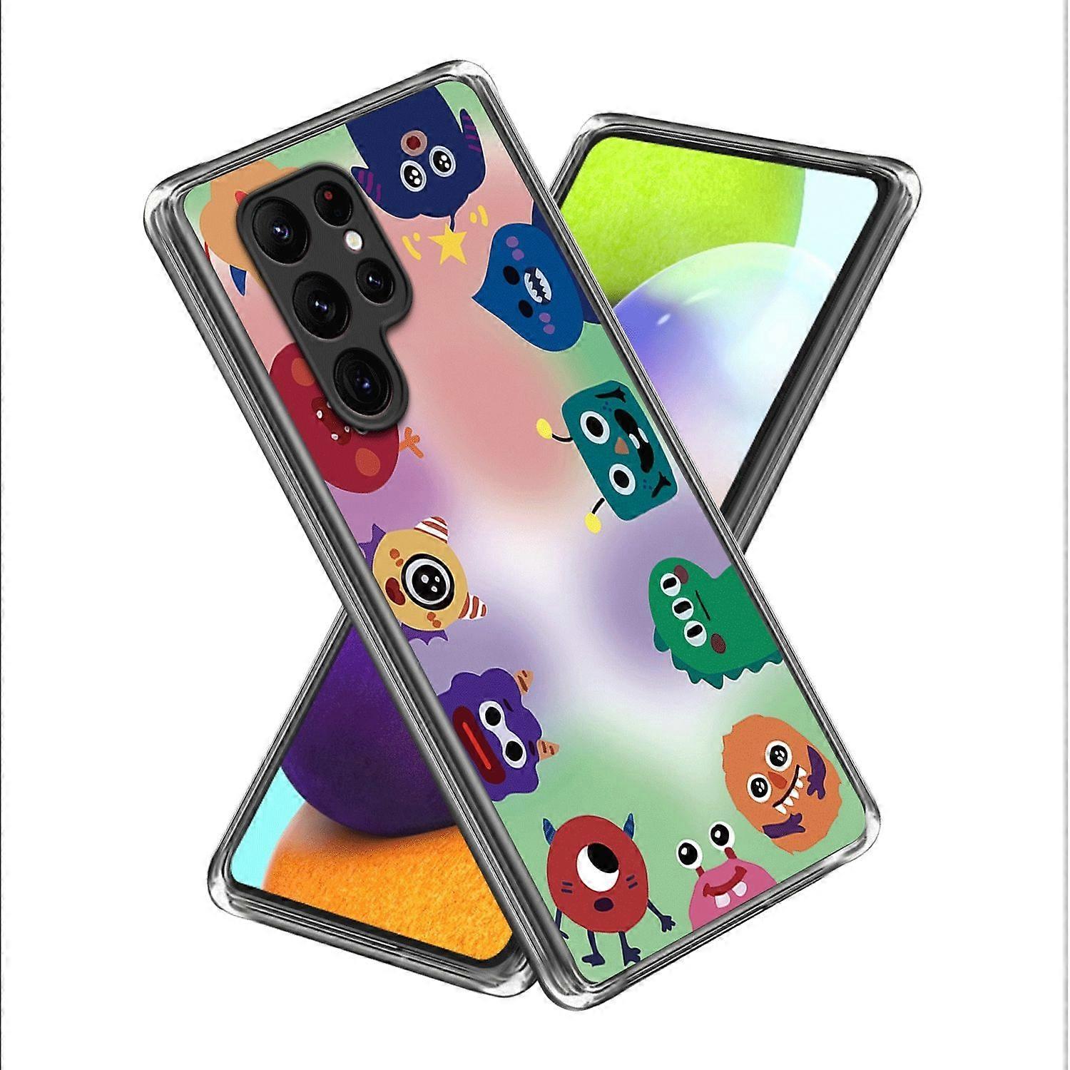 For Samsung Galaxy S23 Ultra Silicone Phone Case TPU Pattern 39 Case Protective Cover New