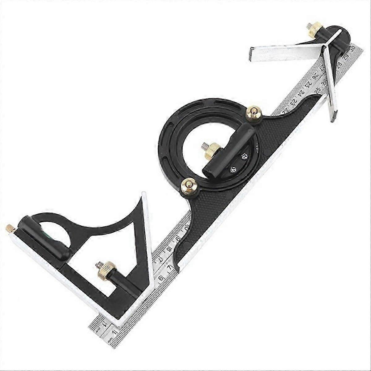 3 in 1 300mm Adjustable Measuring Ruler Multi Combination Square Angle Finder Protractor Tools