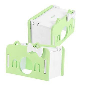 Guinea Pig Hideout House for Pets 6Pcs PVC Durable Hamster Hut