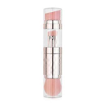 Retractable Kabuki-Makeup Brushes Blush Powder Brush Small Travel Makeup Brushes Makeup Tool for Loose Powder Cream Multicolor WS
