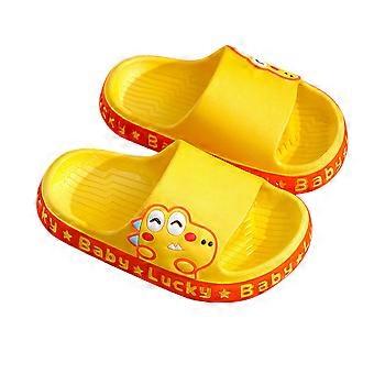 Cute Cartoon Dinosaur Pattern Soft Sole Slip On Footwear For Kids Boys Girls Indoor Household Daily Casual Wear Gift Supplies
