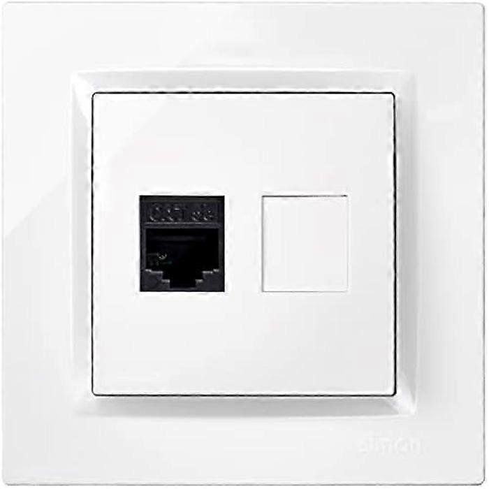 RJ45 Socket - SIMON - CAT.5e - White - Indoor - Flush Mount