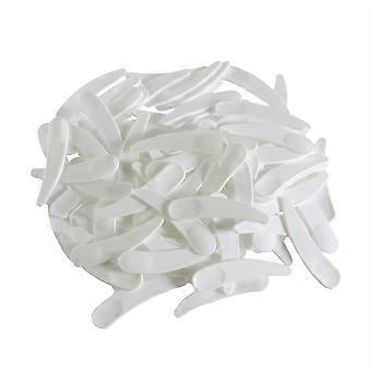 Makeup Spatula Mini Disposable Cosmetic Plastic Scoop for Facemask Use 100Pcs