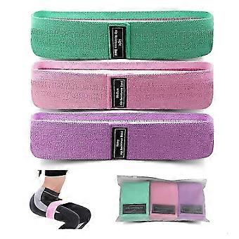 Resistance bands for legs and hip exercise bands non -slip elastic hip bands 3 -level exercise bands yujy