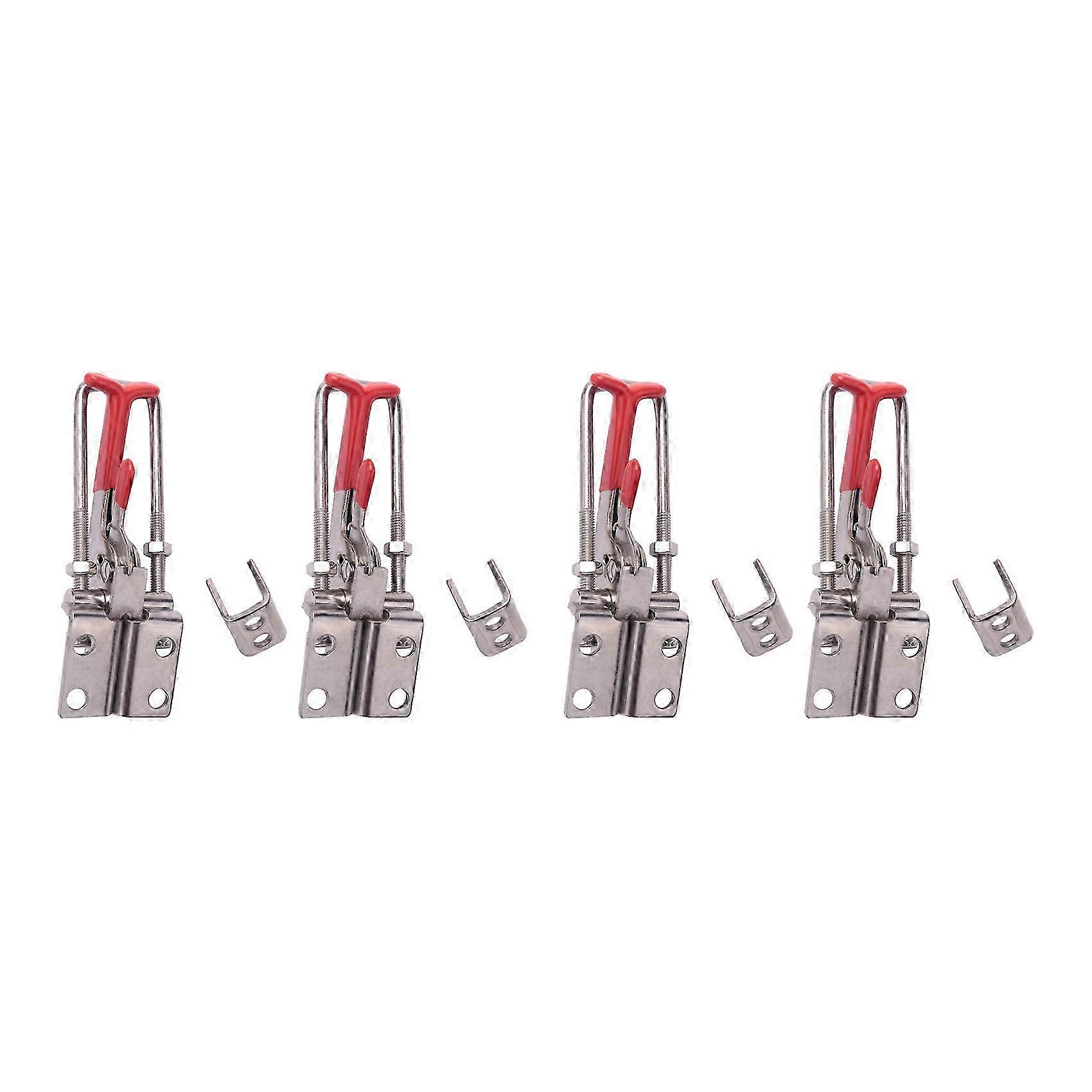 4-Pack 2000Lbs Capacity Heavy Duty Adjustable Latch U Bolt Self-Lock Toggle Clamp