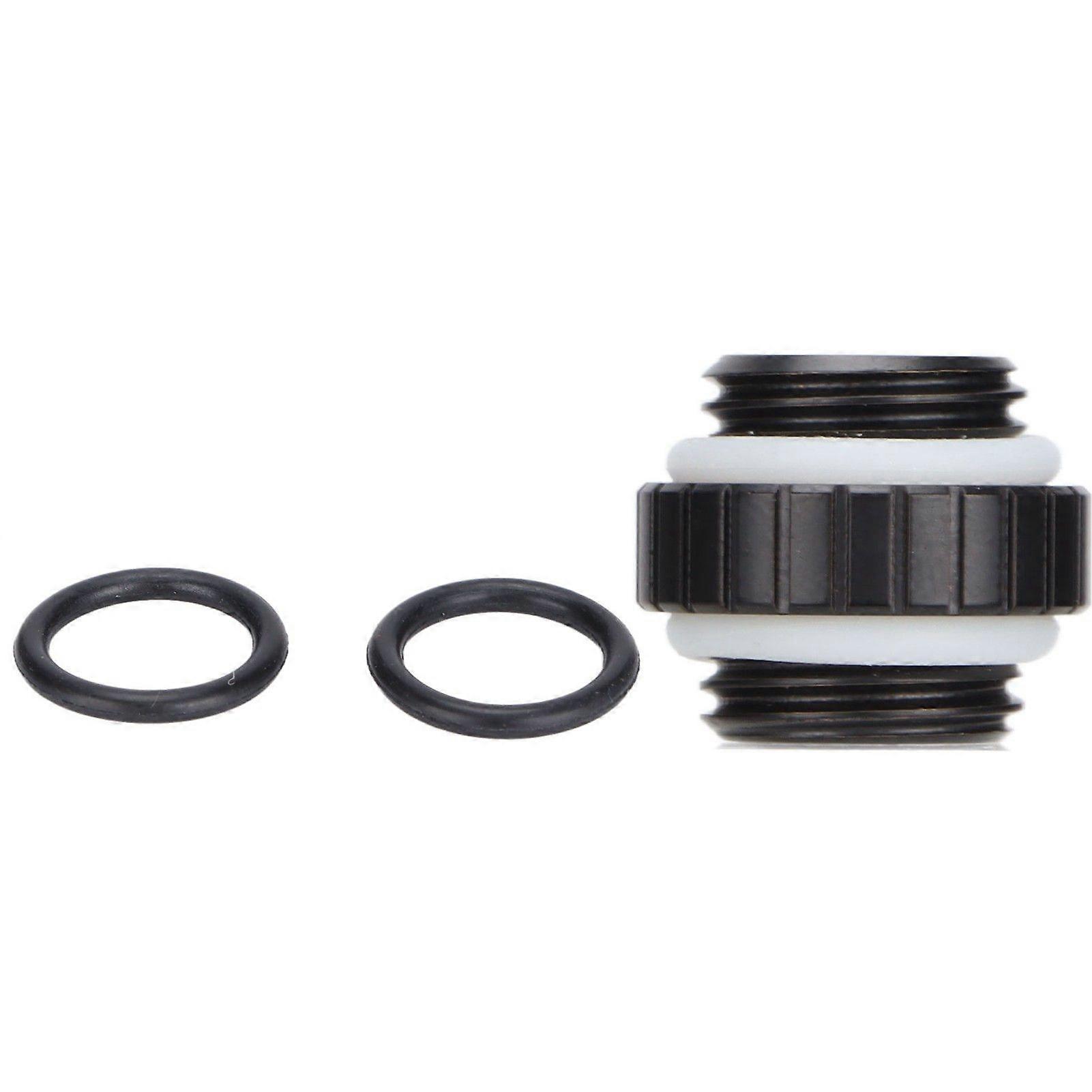 Water Cooling Fittings Durable Copper Small Compact Replaceable Computer Supplies for PCBlack