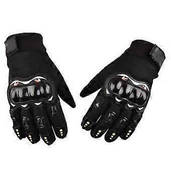 Motorcycle Gloves Touchscreen Hard Knuckle Powersports Racing Gloves compatible with Mountaineering Cycling Aerobics Black