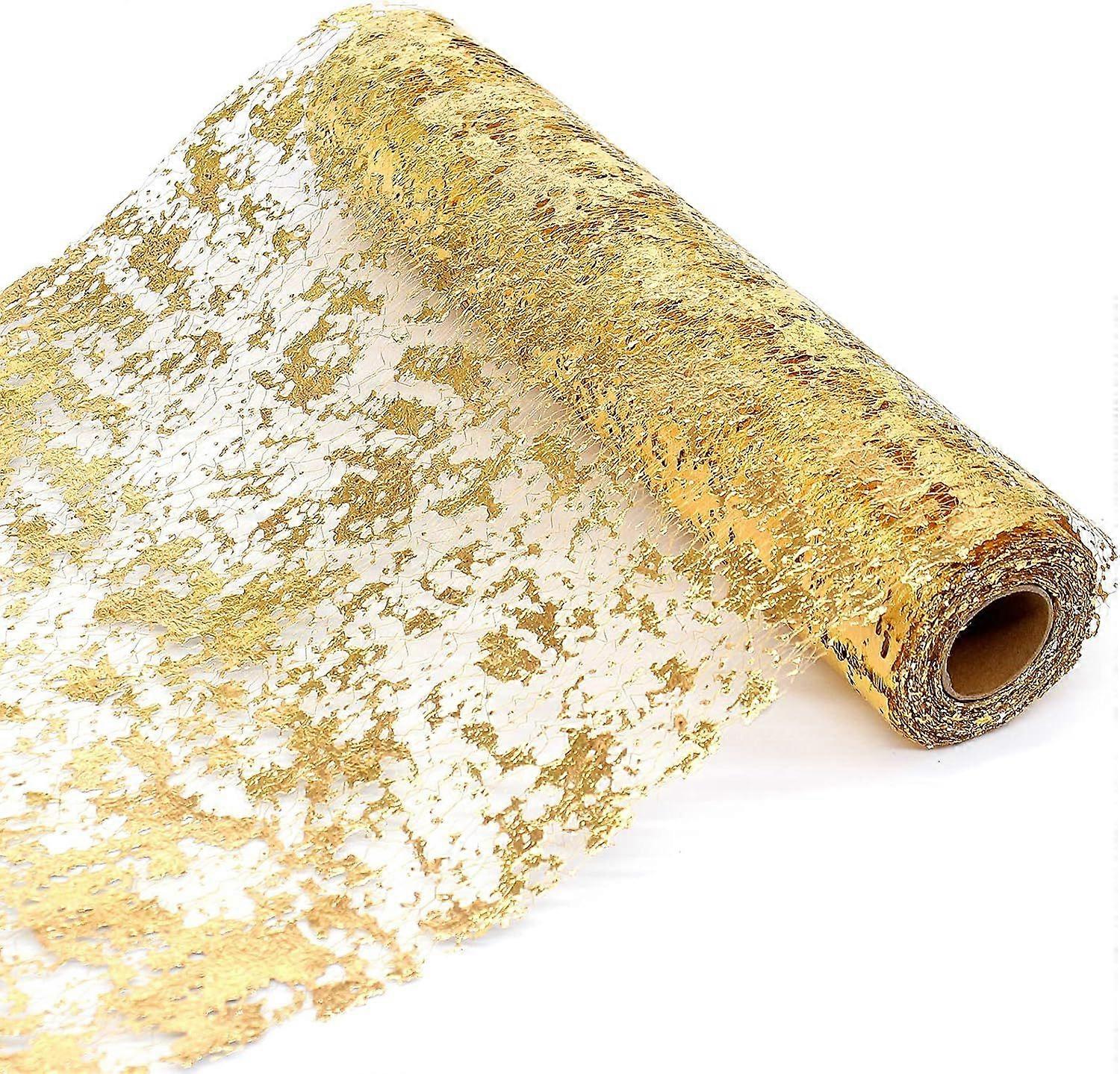 old Metallic Table Runner for Party Decoration