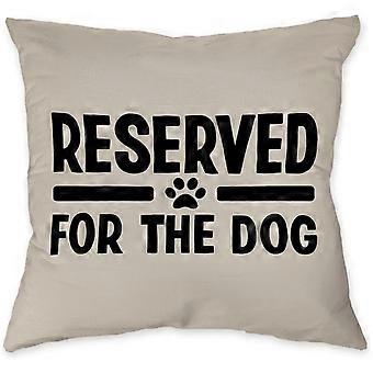 Kissenbezug „Reserviert für den Hund“, Dekoration für Wohnzimmer, Schlafzimmer, Landhaus, Veranda, Hundeliebhaber, Hundebesitzer, Mädchen und Frauen, 18 x