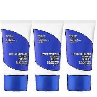 3x Watery Sun Gel Sunscreen Hyaluronic Acid 50ml Spf50+ Pa++++.C4