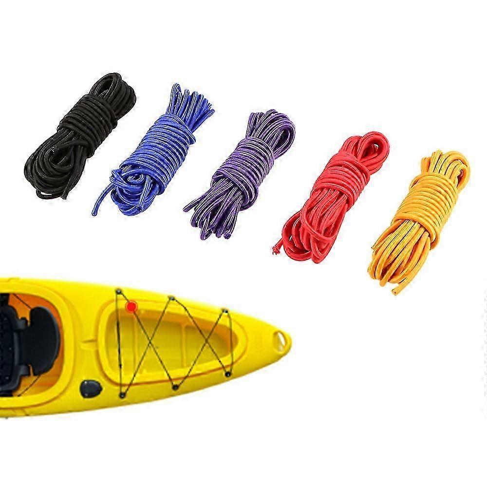 5 meter 4mm / 5mm kajakbåt elastisk Bungee sladd rep