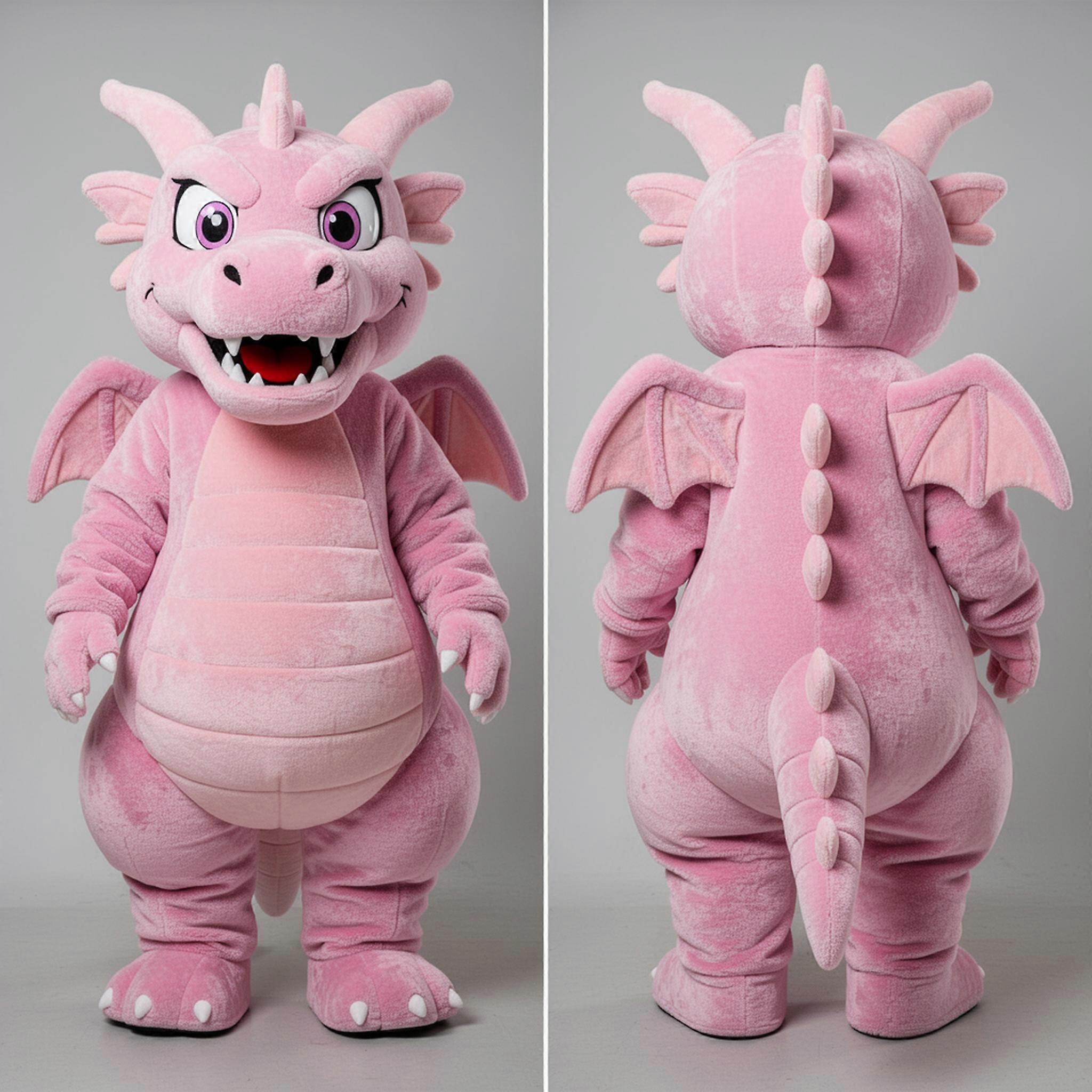 MASTICOT Crimson Plush Dragon Mascot