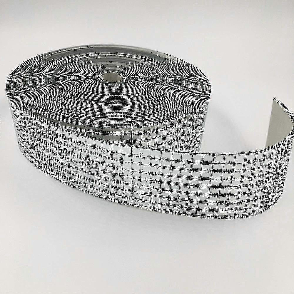 Roll Self-adhesive Glass Craft Mini Square & Round Mirrors