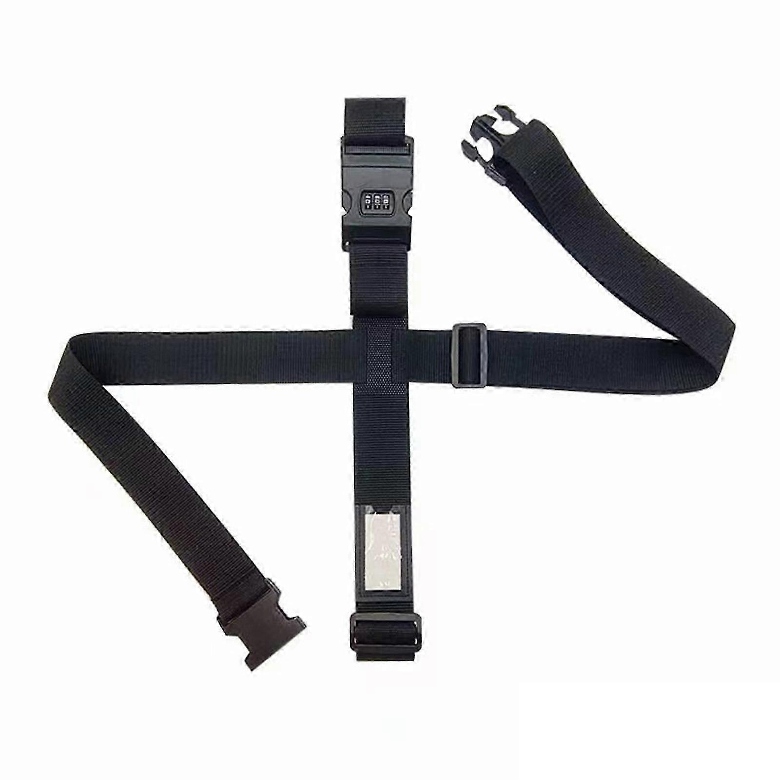 Suitcase strap for unisex with quick release mechanism