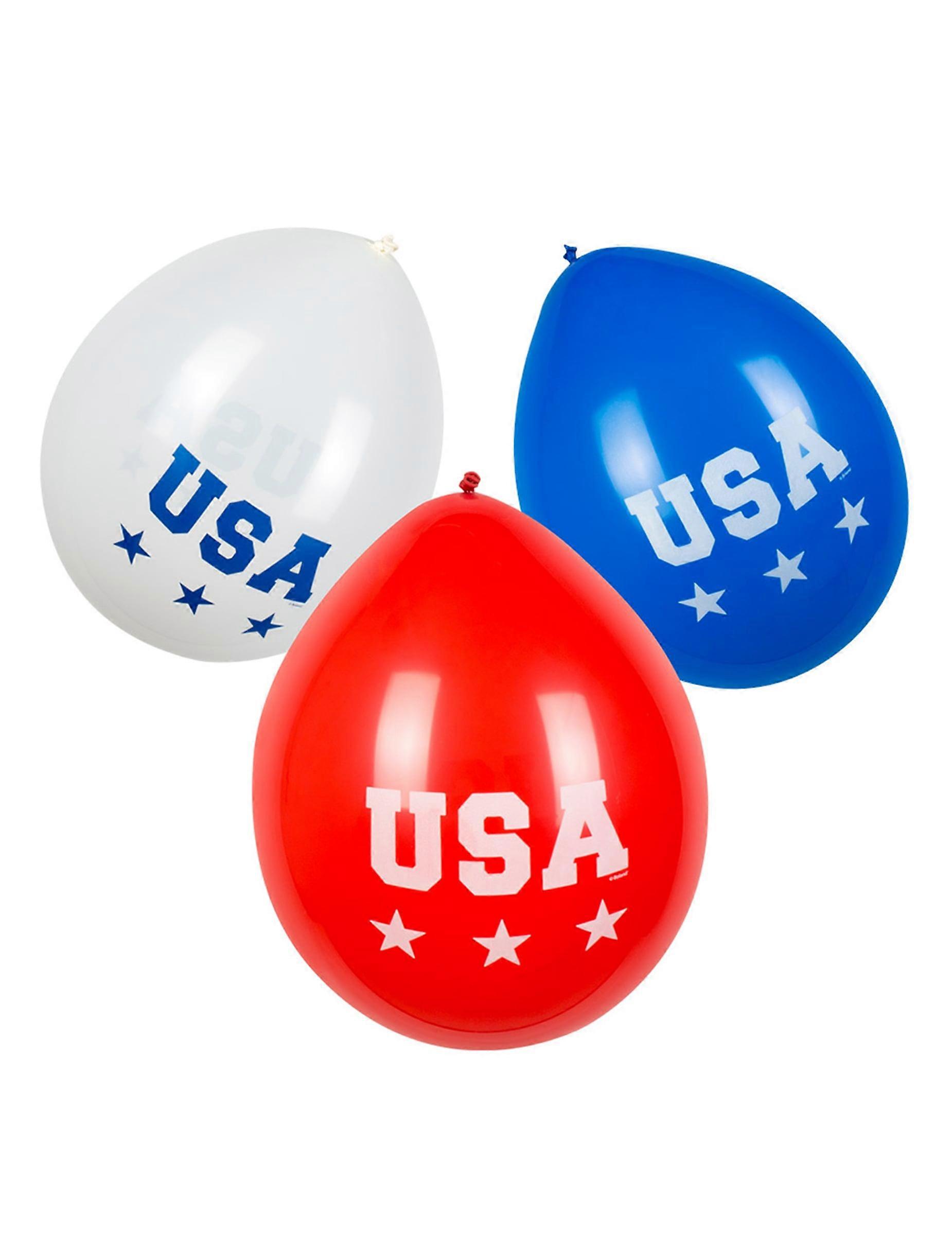 6 USA Balloons 25 cm
