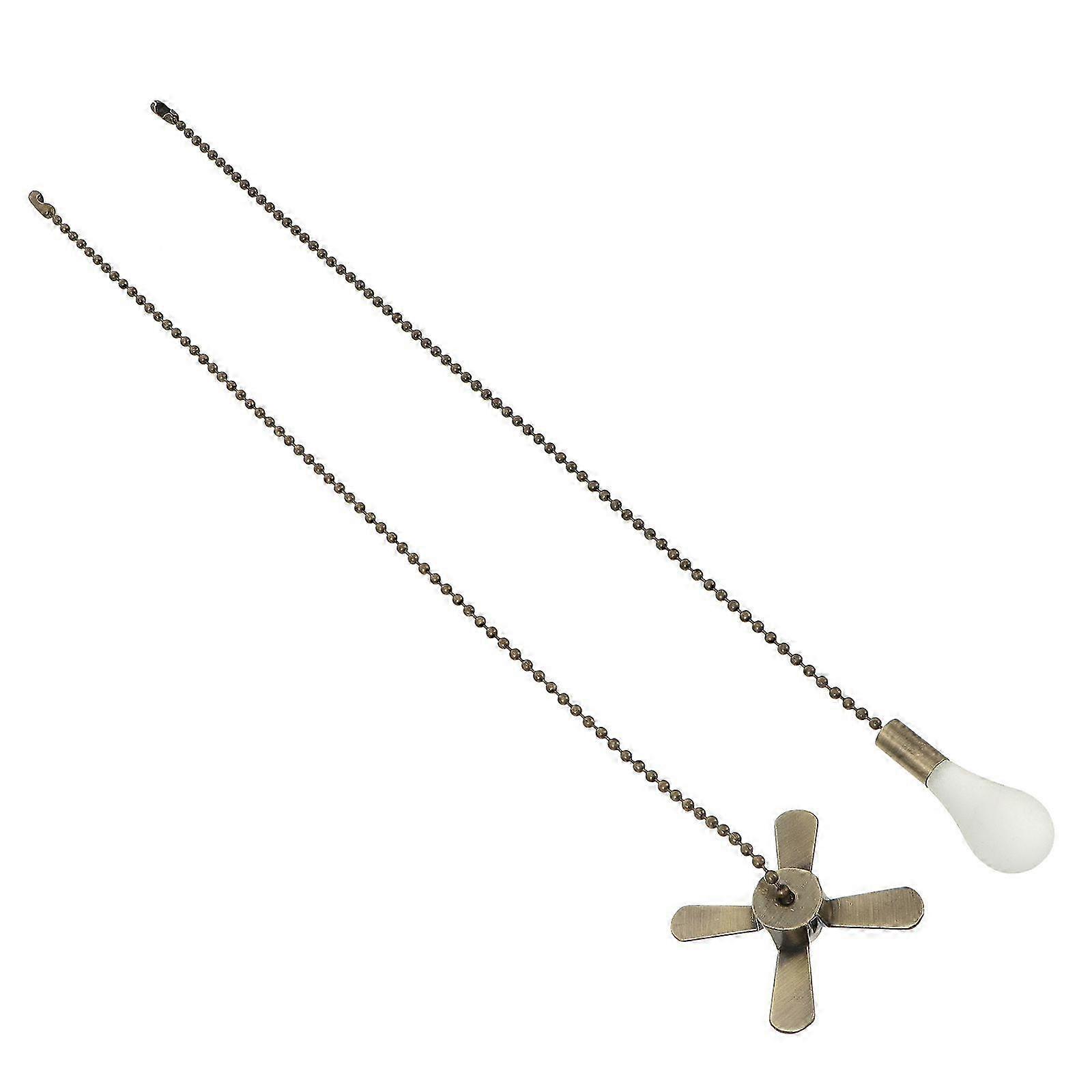 Fan Chain Pendant Dark Brown Ceiling Fan Pull Chain Set 2Pcs