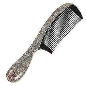 2026 100% Handmade Natural Green Sandalwood With Buffalo Horn Hair Combs - Anti-Static Sandalwood Scent Natural Hair Detangler Wooden Combs