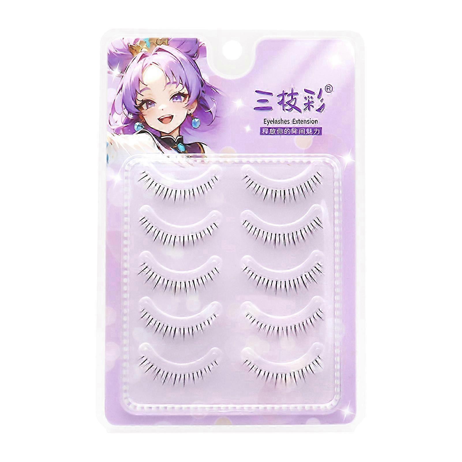 Natural-Look Fluffy Lower False Eyelashes