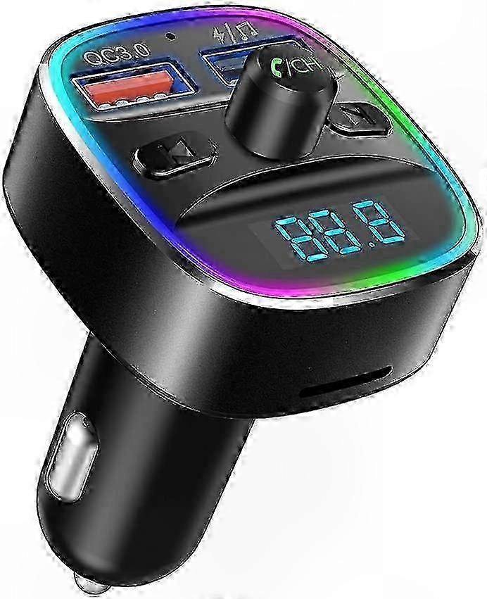 LED Bluetooth FM Transmitter QC3.0