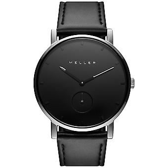 Meller Maori Black Night Watch for Unisex Analog Japanese Quartz with Cowhide Bracelet 2S-1BLACK