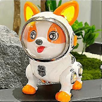 Interactive Robot Dog Toy, Automatic Obstacle Detection, Astronaut Helmet Design, Durable ABS Walking Pet, Kids Birthday Christmas Gift