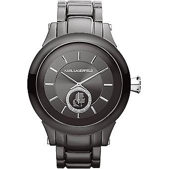 Karl Lagerfeld keten horloge voor Unisex analoge Quartz met roestvrijstalen armband KL1207