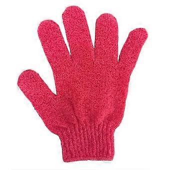 Exfoliating Shower Gloves, Polyester Anti-Slip Body Massage Scrubber, Foam Bath Skin Cleaner, 1pc, Random Color, Gentle Exfoliation for Smooth Skin