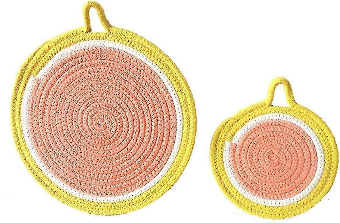 Washable Cotton Coasters with Loops