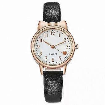 Children Girls Gift Watch Set, Digital Quartz Leather Strap Clock