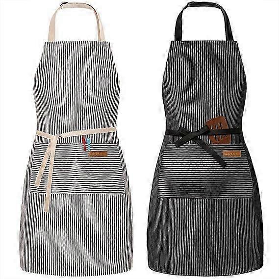Adjustable Bib Apron With 2 Pockets