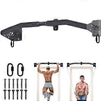 Optrekstang voor Wandmontage, Draagvermogen van 250 lbs, Multifunctioneel
