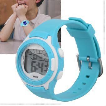 Elektronische Uhr Kinder Sport 3ATM Wasserdichtes PU-Armband ArmbanduhrCyan