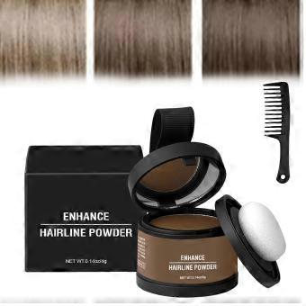 Root Touch Up Powder Light Brown 4g – Instant Root Conceal and Natural Hairline Finish, LongLasting Waterproof Formula