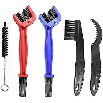 Bicycle Cleaning Brush Set 5 Pieces Chain Brush Tool For Bicycle Chain Cleaning A