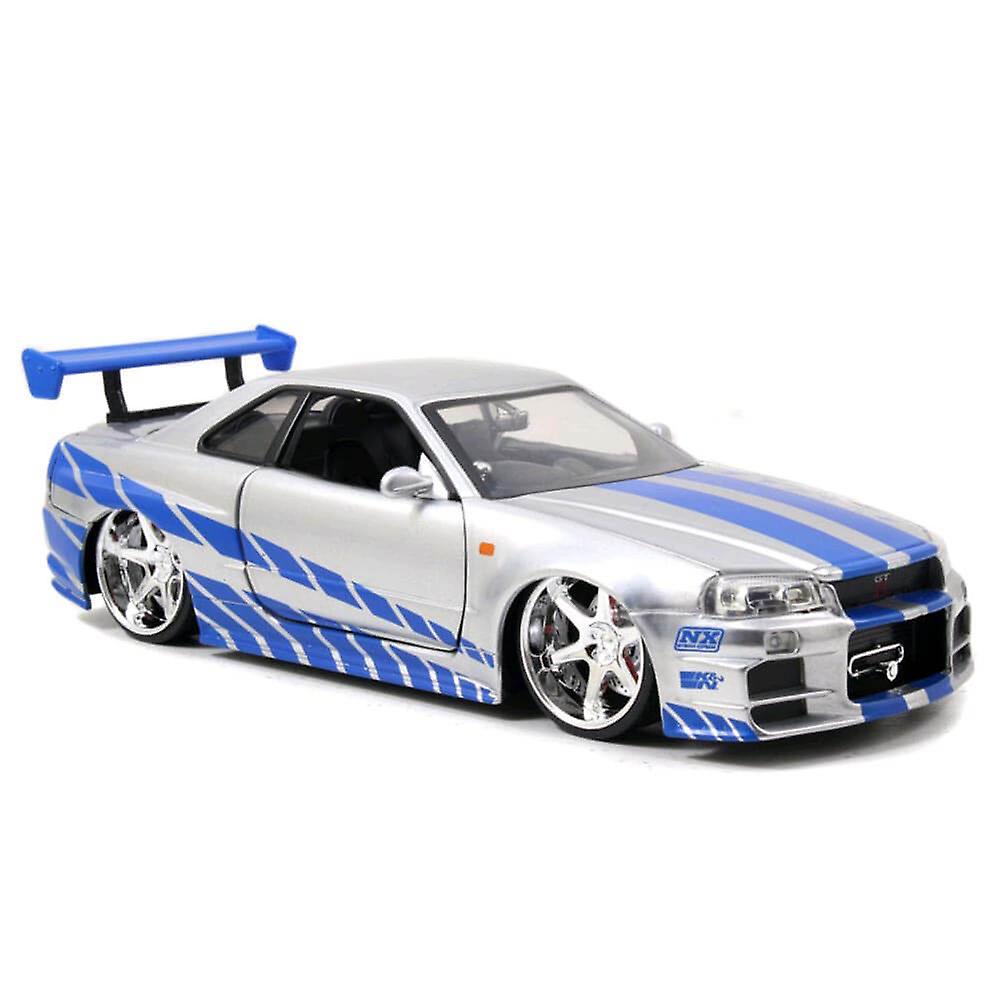 Jada Toys Fast and Furious '02 日产天际线 GT R 1:24 比例好莱坞骑行