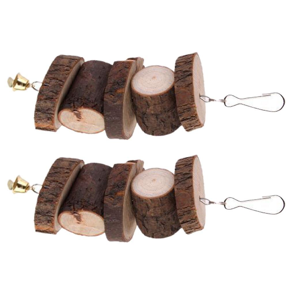 2 darabos fa kisállat rágójáték fogak csiszolása nyulak számára tengerimalacok hörcsög