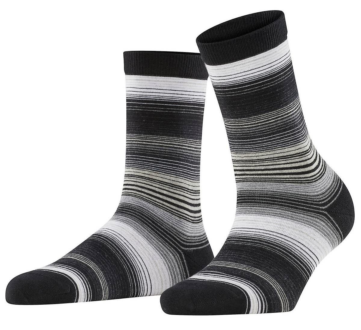 Burlington Stripe Socks - Black