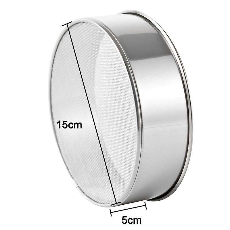 1 Pcs Stainless Steel Flour Sieve Colander Fine Mesh Oil Strainer Sifter Sugar Filter Kitchen