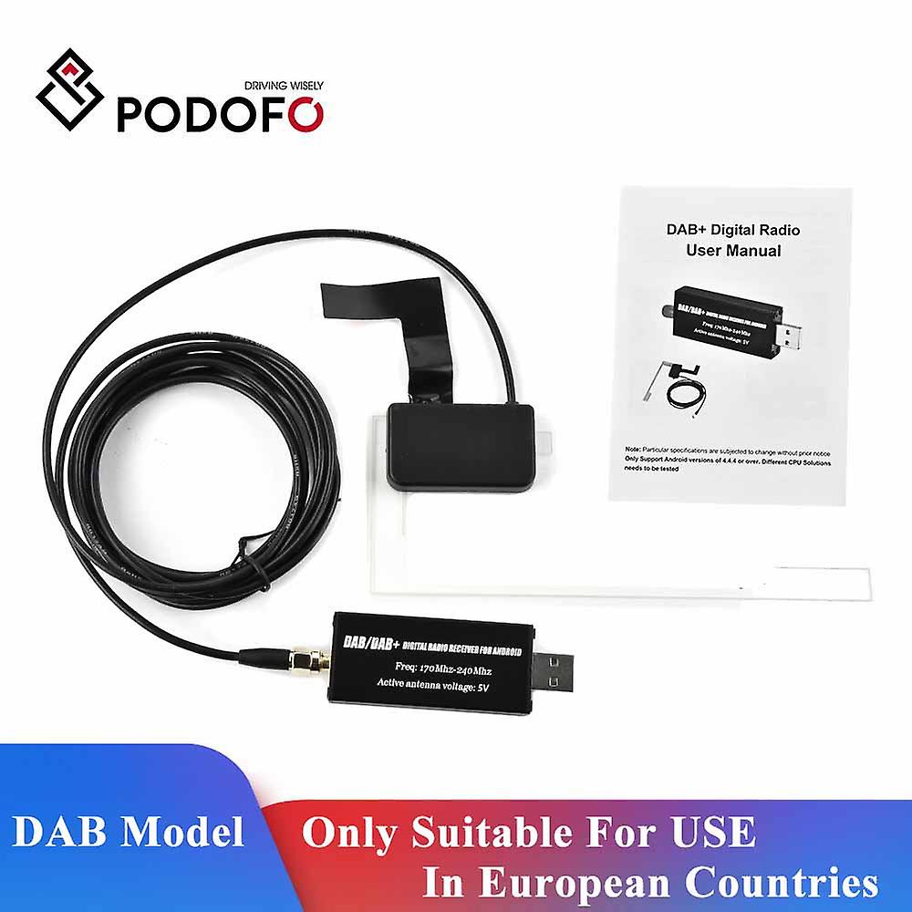 Dab + Antenna With Usb Adapter Android Car Radio Stereo Receiver Multimedia Player For