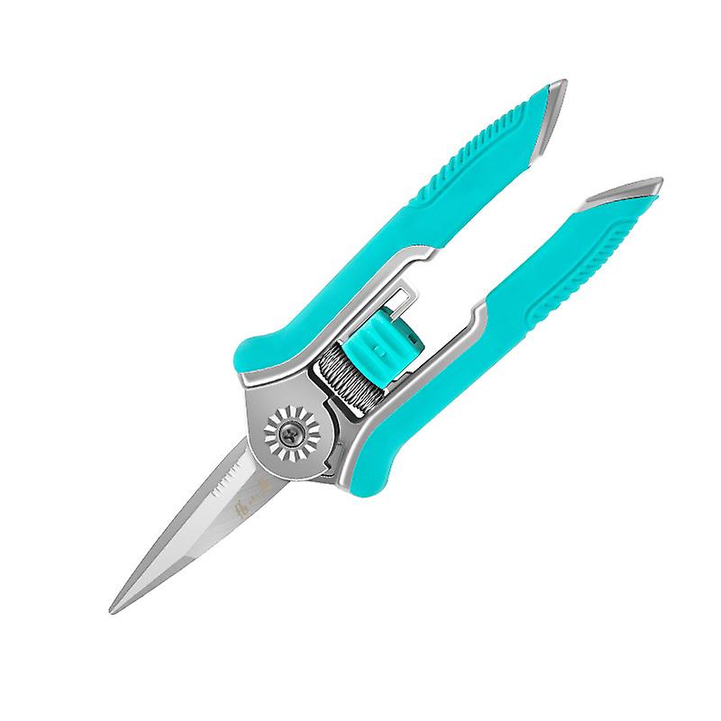 Professional Straight Point Gardening Scissors for Picking Fruit, Tree and Flowers, 165cm, Sky Blue