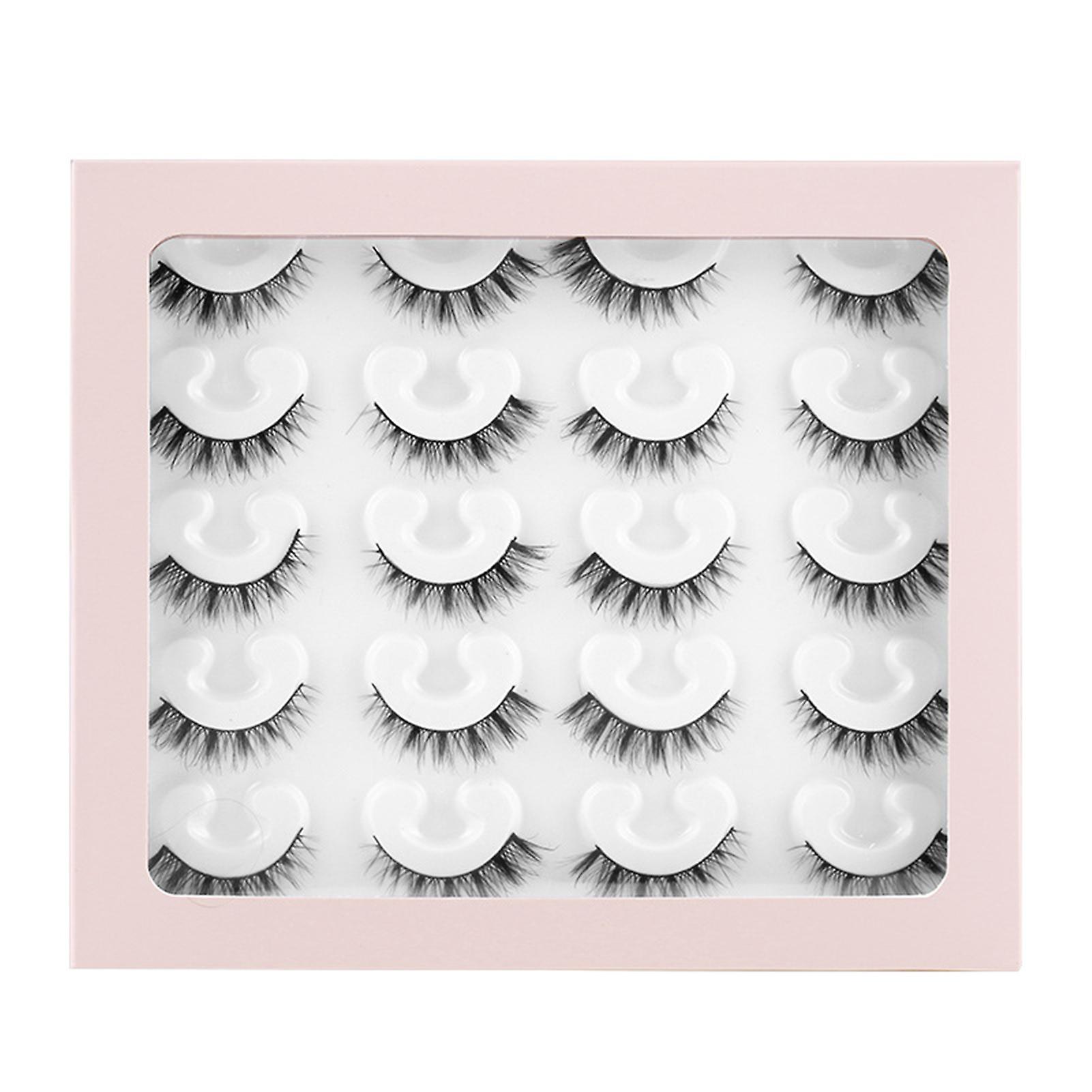 10 Pairs Simulation False Eyelashes Multilayered Bushy Curling Up Lashes