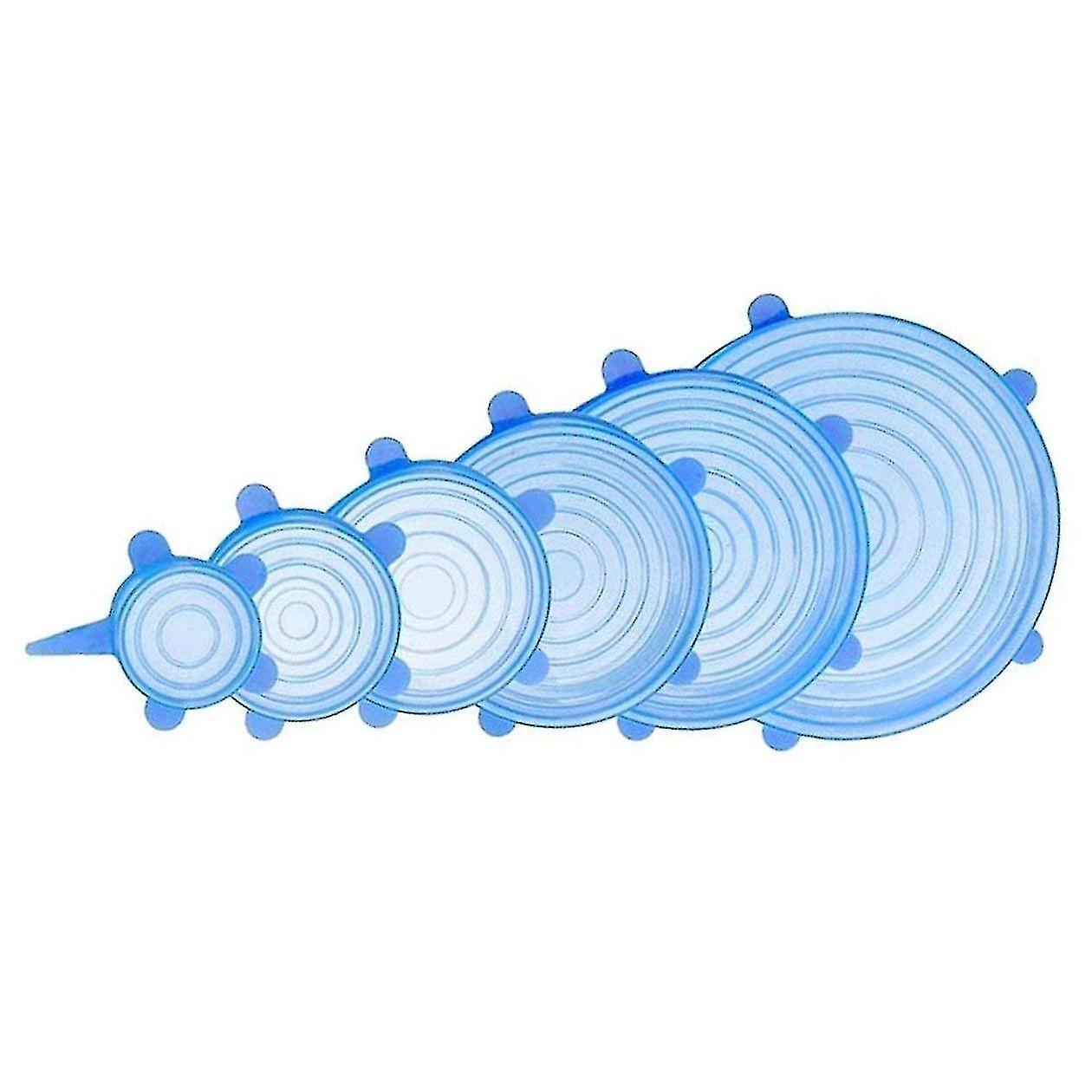 Silicone Stretch Lids,7-pack Various Sizes Cover Compatible With Bowl