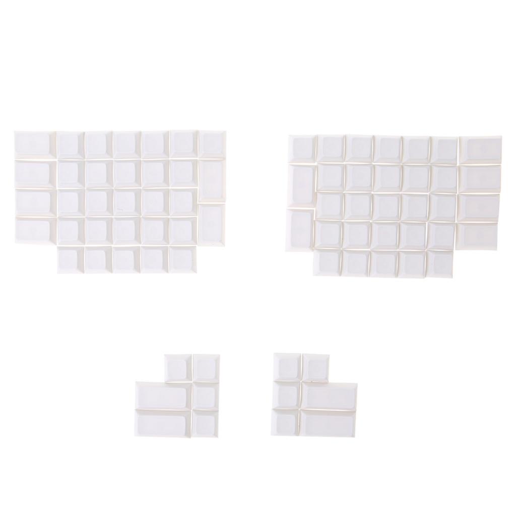 76PCS PBT Blank Keycaps Ergodox Mechanical Gaming Keyboard DSA Profile for Key C