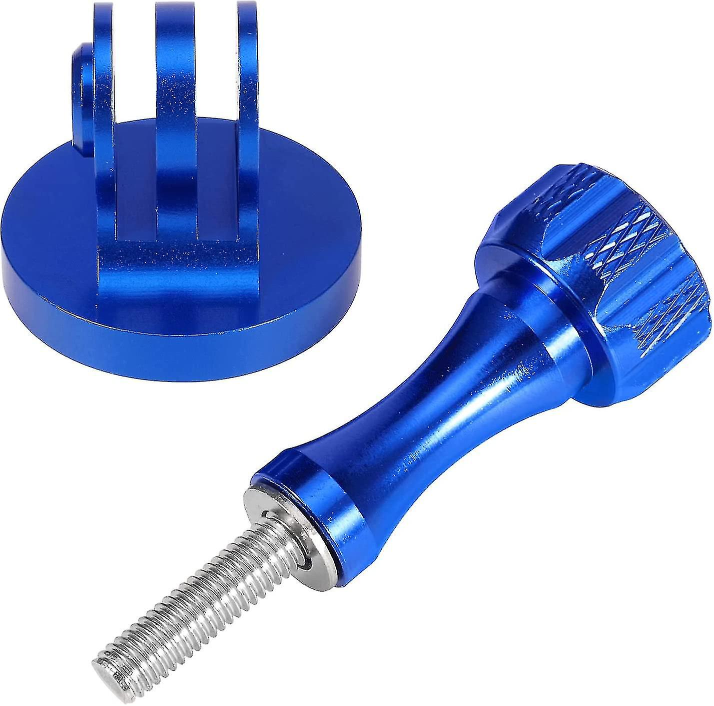 Tripod Adapter Aluminum, Threaded Mount Adapter For Action Cameras Blue