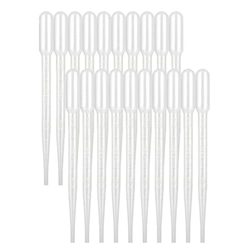 1000-Pack 3ml Disposable Plastic Pipettes Disposable Plastic Transfer Pipettes Calibrated Droppers For Science Lab, Diy Art