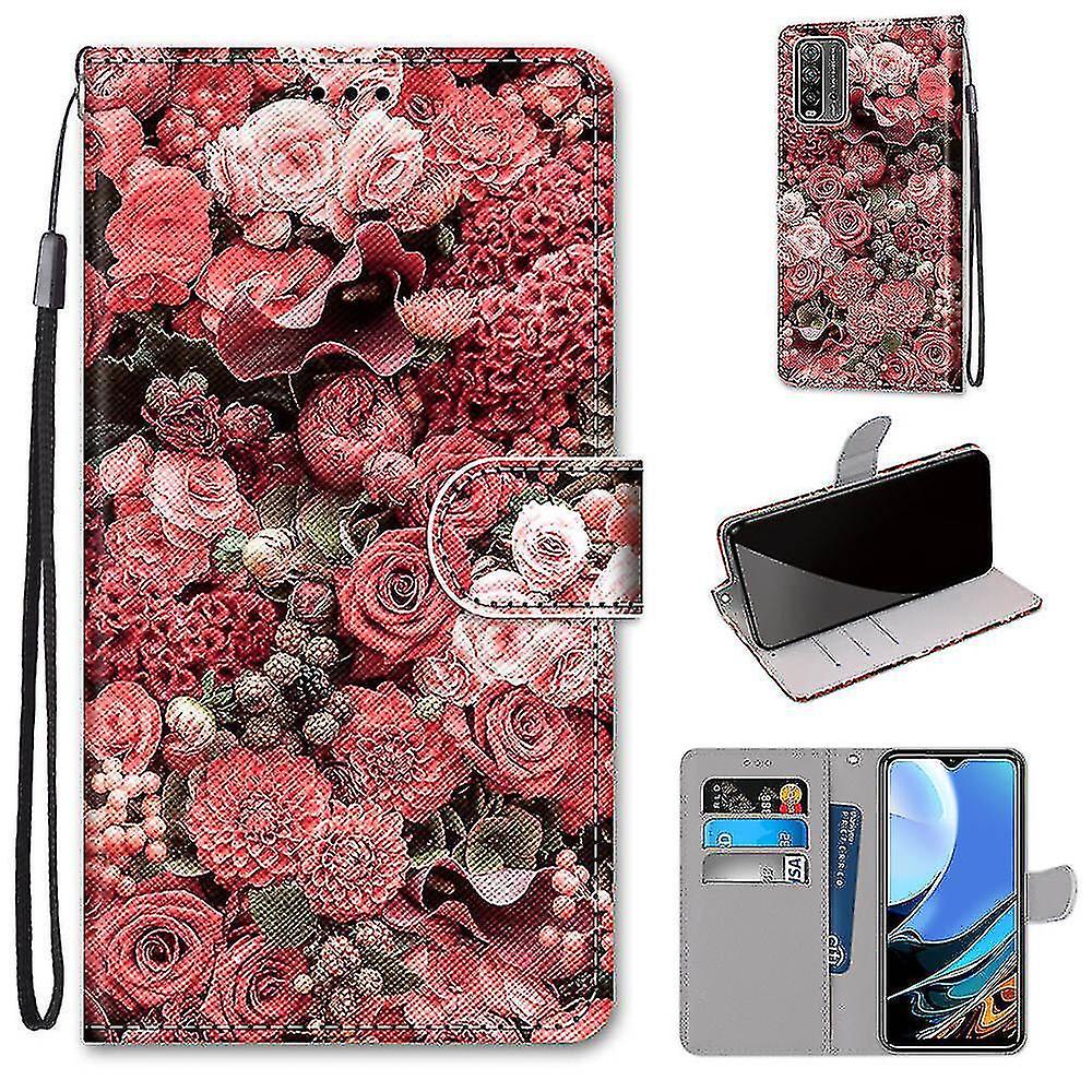 Compatível com Xiaomi Redmi 9t Red Rose Mobile Case